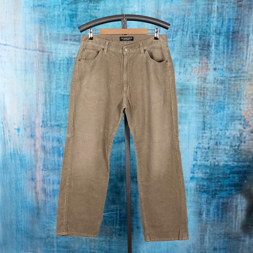 Polo Ralph Lauren Men's Hayden Corduroy Pants Tan 34x29 Preppy Classic Heritage